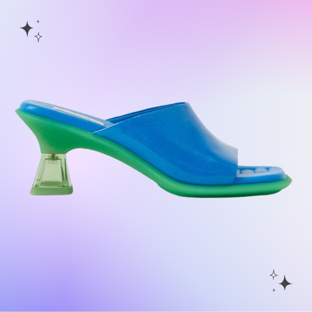 SOLD ❤️ Miista Synthia blue & lime sandals